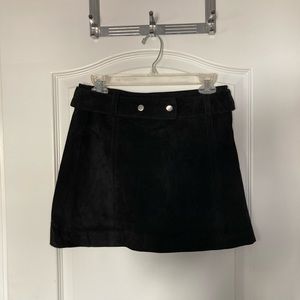 ZARA SUEDE BLACK MINI SKIRT NEVER WORN WITH TAGS